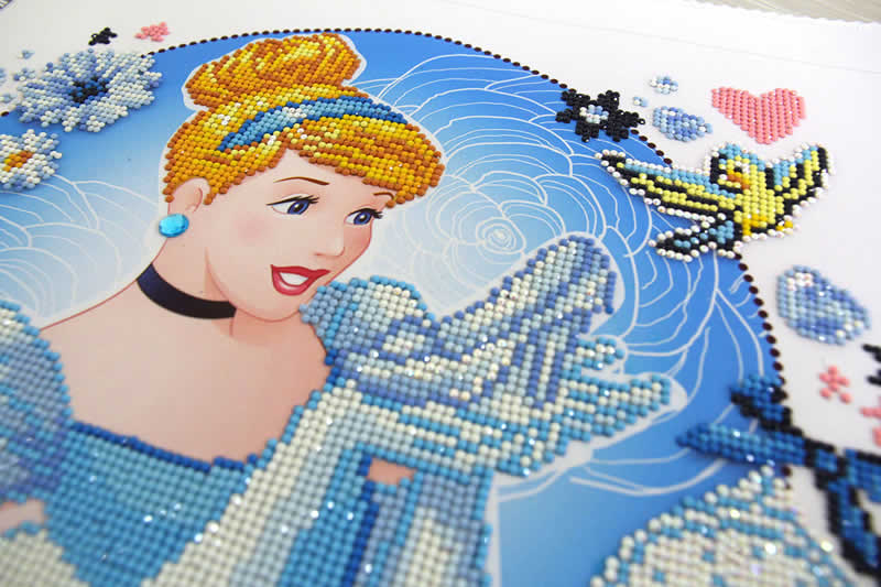 Camelot Dots Diamond Painting Kit Intermediate Disney Cinderella