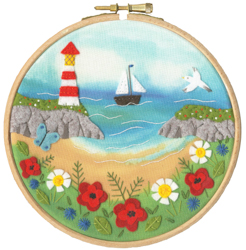 Felt embroiderykit Bothy Designs - Poppy Cove - Bothy Threads