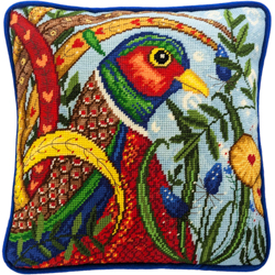 Petit Point stitch kit Linda Hoskin - Pheasant - Bothy Threads