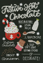 Borduurpakket Letters By Julia - Festive Hot Chocolate - Bothy Threads