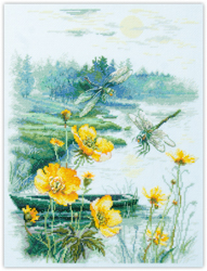 Cross stitch kit Foggy Morning - Magic Needle