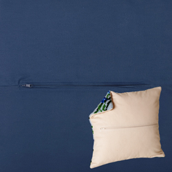 Pillowback 45 x 45 cm Darn Blue - The Stitch Company