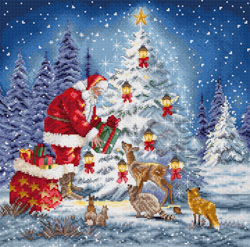Cross stitch kit Santa - Leti Stitch
