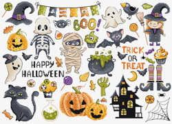 Borduurpakket Halloween Sampler - Leti Stitch