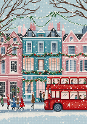 Cross stitch kit London Snowfall - Leti Stitch