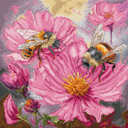 Cross stitch kit Honey Blooms - Leti Stitch