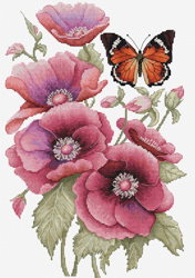 Cross stitch kit The Scent of Anemones - Luca-S