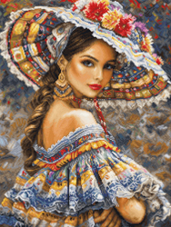 Cross stitch kit The Mexican Fest - Luca-S