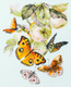 Cross stitch kit Butterflies and Apples - Magic Needle