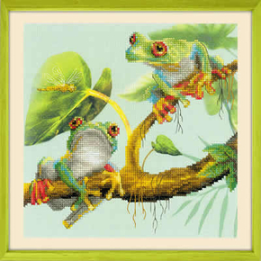 Cross stitch kit Frogs - RIOLIS