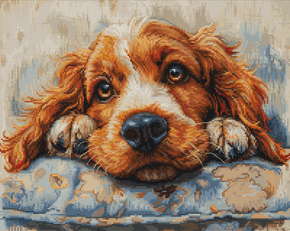 Cross stitch kit Cocker Spaniel - Luca-S