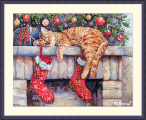 Cross stitch kit Santa's Helper - Merejka