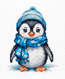 Cross stitch kit The Penguin - Luca-S