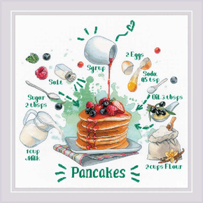 Cross stitch kit Recipe - Pancakes - RIOLIS