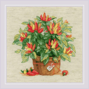 Cross stitch kit Pepper in a Pot - RIOLIS