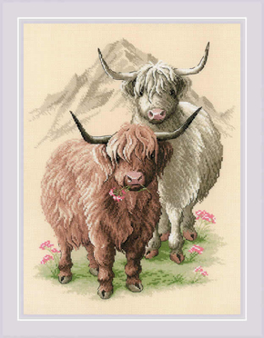 Cross stitch kit Highland Buddies - RIOLIS