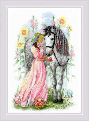 Cross stitch kit Horse Girl - RIOLIS