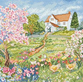 Borduurpatroon Blooming Garden - Leti Stitch