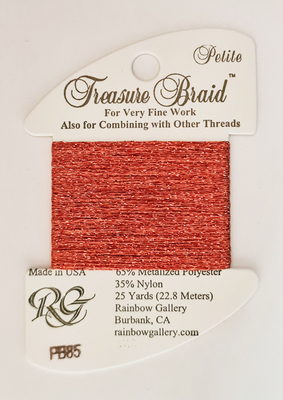 Petite Treasure Braid - Living Coral - Rainbow Gallery