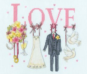 Cross stitch kit Karen Tye Bentley - It Must Be Love - Bothy Threads